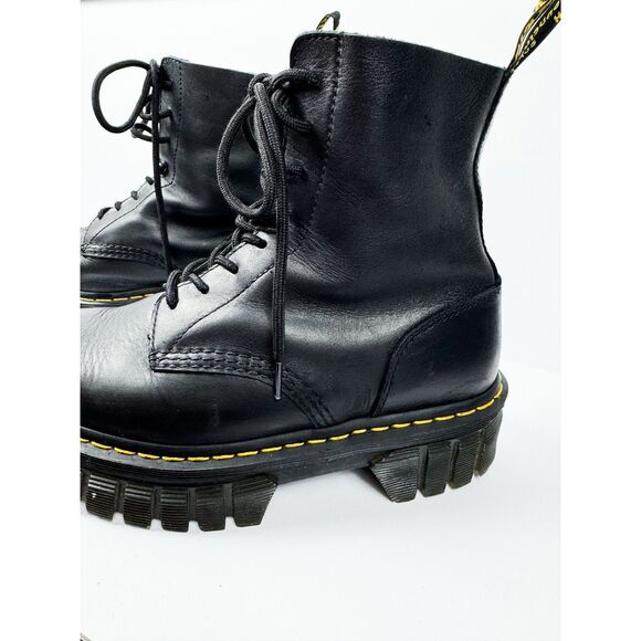 Dr. Martens Women's Audrick 8-Eye Boot Size 9 Black Chunky - Picture 4 of 7